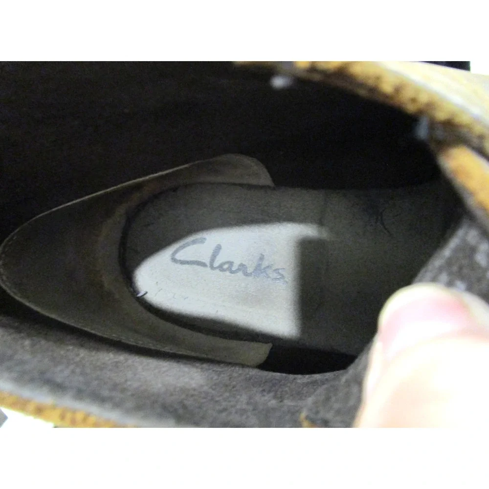 Clarks Brown Leather Bushacre 2 Chukka Desert Boots Men 10.5 M